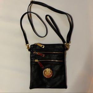 Crossbody wristlet Bag Black